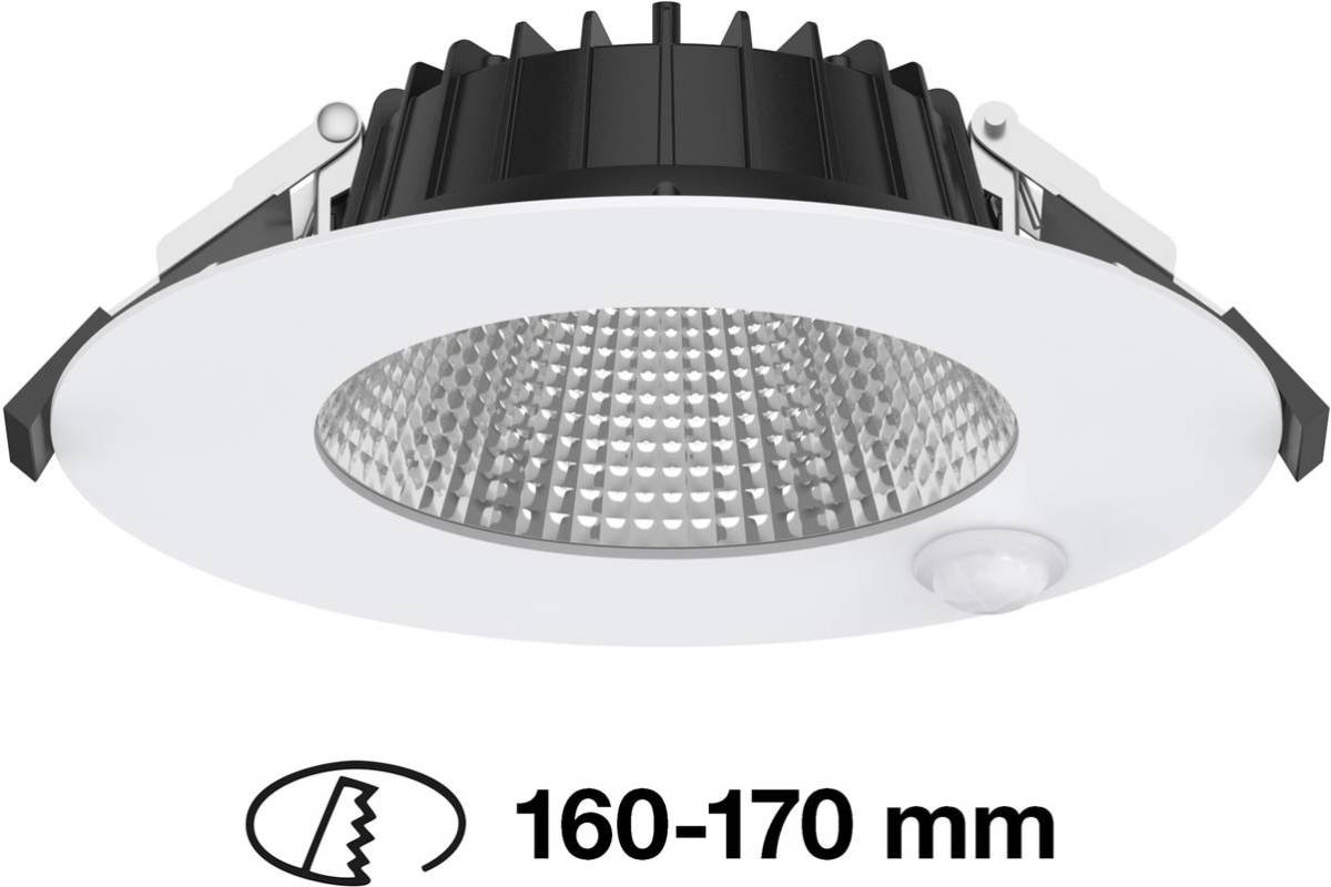 THE LIGHT GROUP SLC Shift LED downlight Ø 18cm wit met sensor