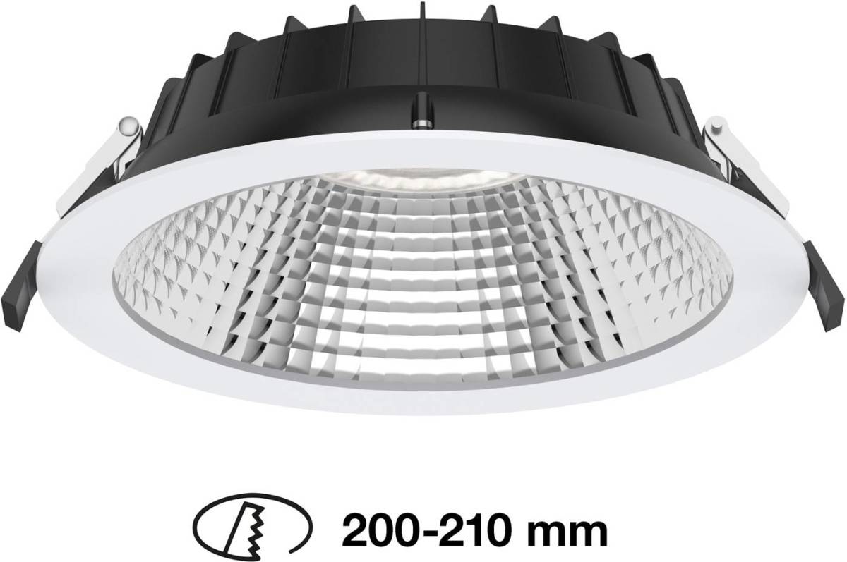 THE LIGHT GROUP SLC Shift LED inbouwspot Ø 22,8cm CCT, wit