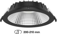 THE LIGHT GROUP SLC Shift LED inbouwspot Ø 22,8cm CCT, zwart