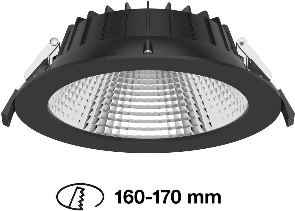 THE LIGHT GROUP SLC Shift LED inbouwspot Ø 19cm CCT, zwart