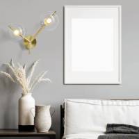 MILOOX BY Sforzin Wandlamp Camely, goud geborsteld/helder, 2-lamps