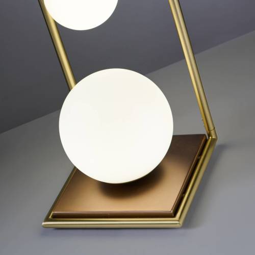 MILOOX BY Sforzin Tafellamp Buble goud opaalglas 4-lamps dimmer