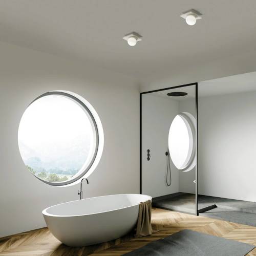 TECNICO BY Sforzin Plafondlamp Cicladi aus gips, 1-lamp