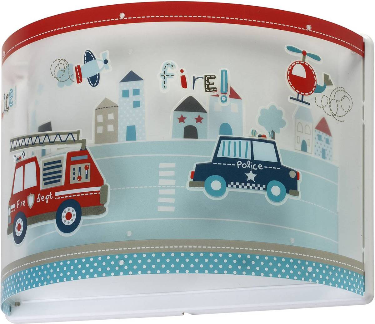 Dalber Wandlamp voor kinderen Police, fluorescerend