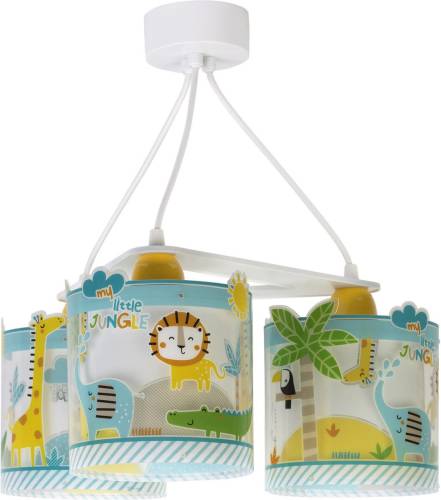 Dalber Little Jungle hanglamp voor kinderen, 3-lamps versie