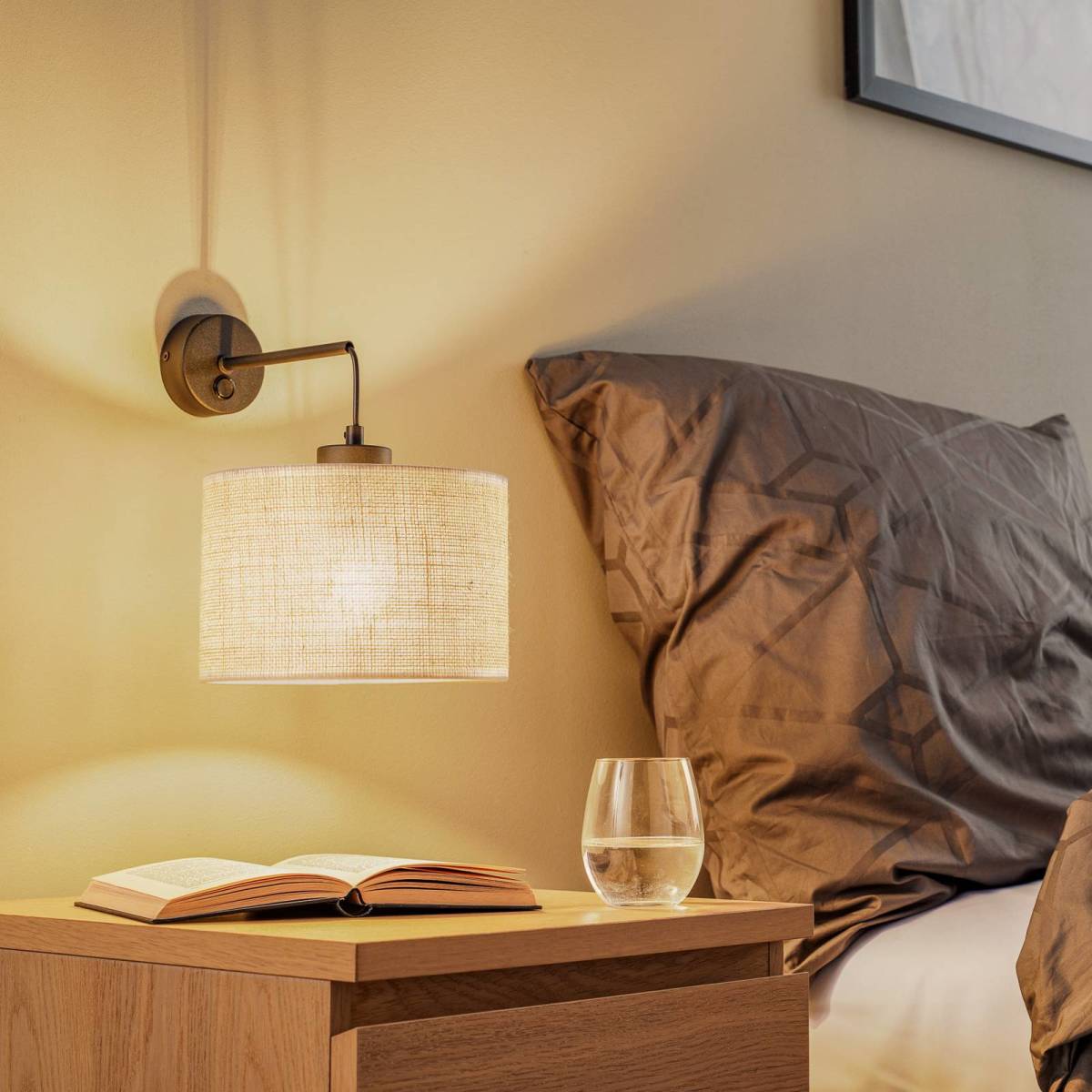 TK Lighting Wandlamp Juta, 1-lamp