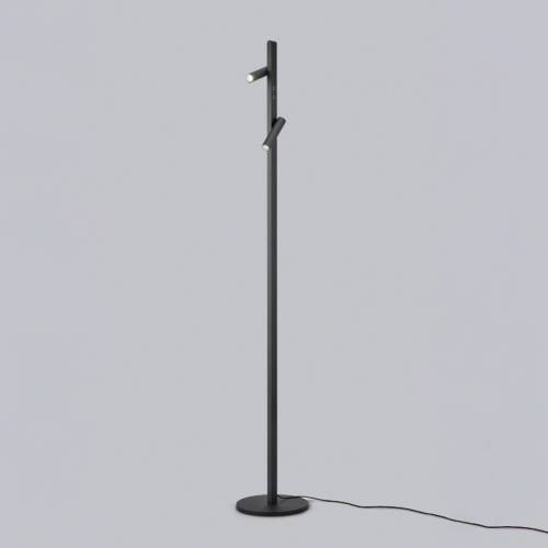 Helestra Coni LED vloerlamp 2 spots 160cm zwart