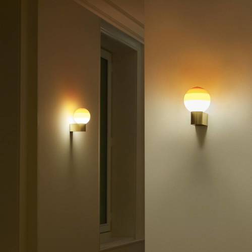 Marset Dipping Light A1 LED wandlamp, oranje/goud