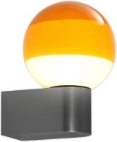 Marset Dipping Light A1 LED wandlamp, oranje/grijs