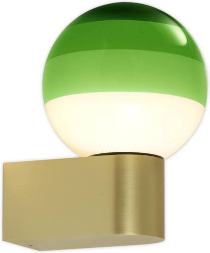 Marset Dipping Light A1 LED wandlamp, groen/goud