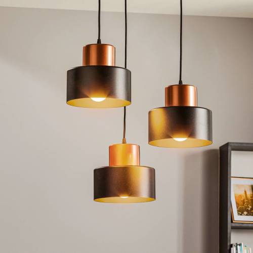 TEMAR LIGHTING Hanglamp Olla, 3-lamps, rond