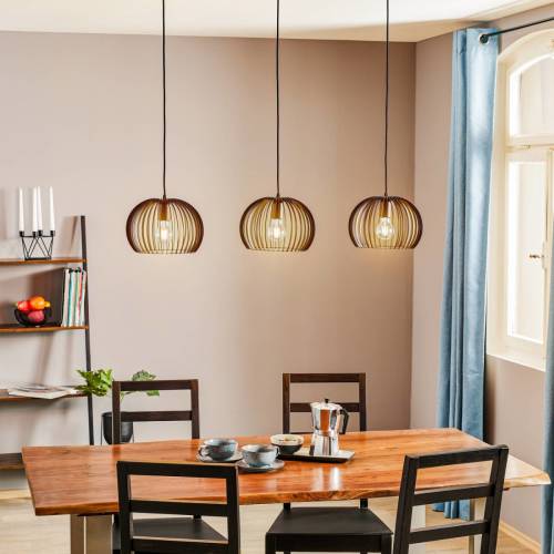 TEMAR LIGHTING Hanglamp Larus van zwart staal, 3-lamps