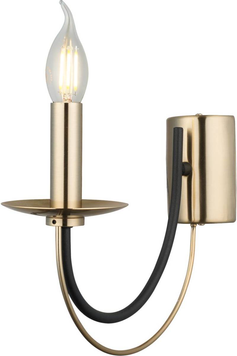 Lucea Wandlamp Ferra, antiek messing, 1-lamp