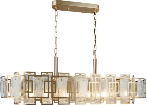 Lucea Kroonluchter Karmella 100cm messing 12-lamps