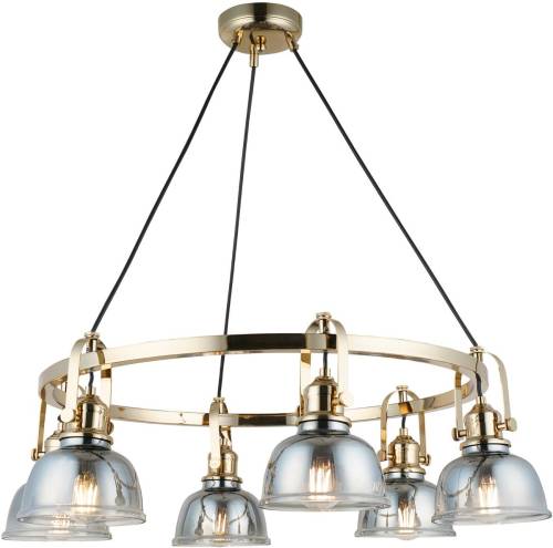 Lucea Kroonluchter Mago, goud, 6-lamps