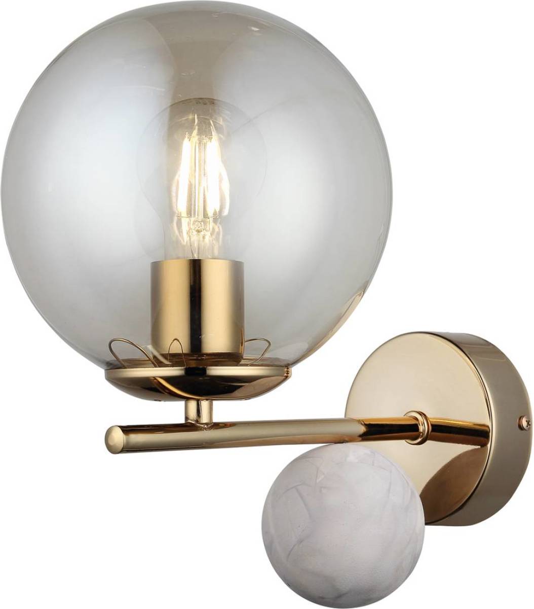 Lucea Wandlamp Toppo, goud, 1-lamp