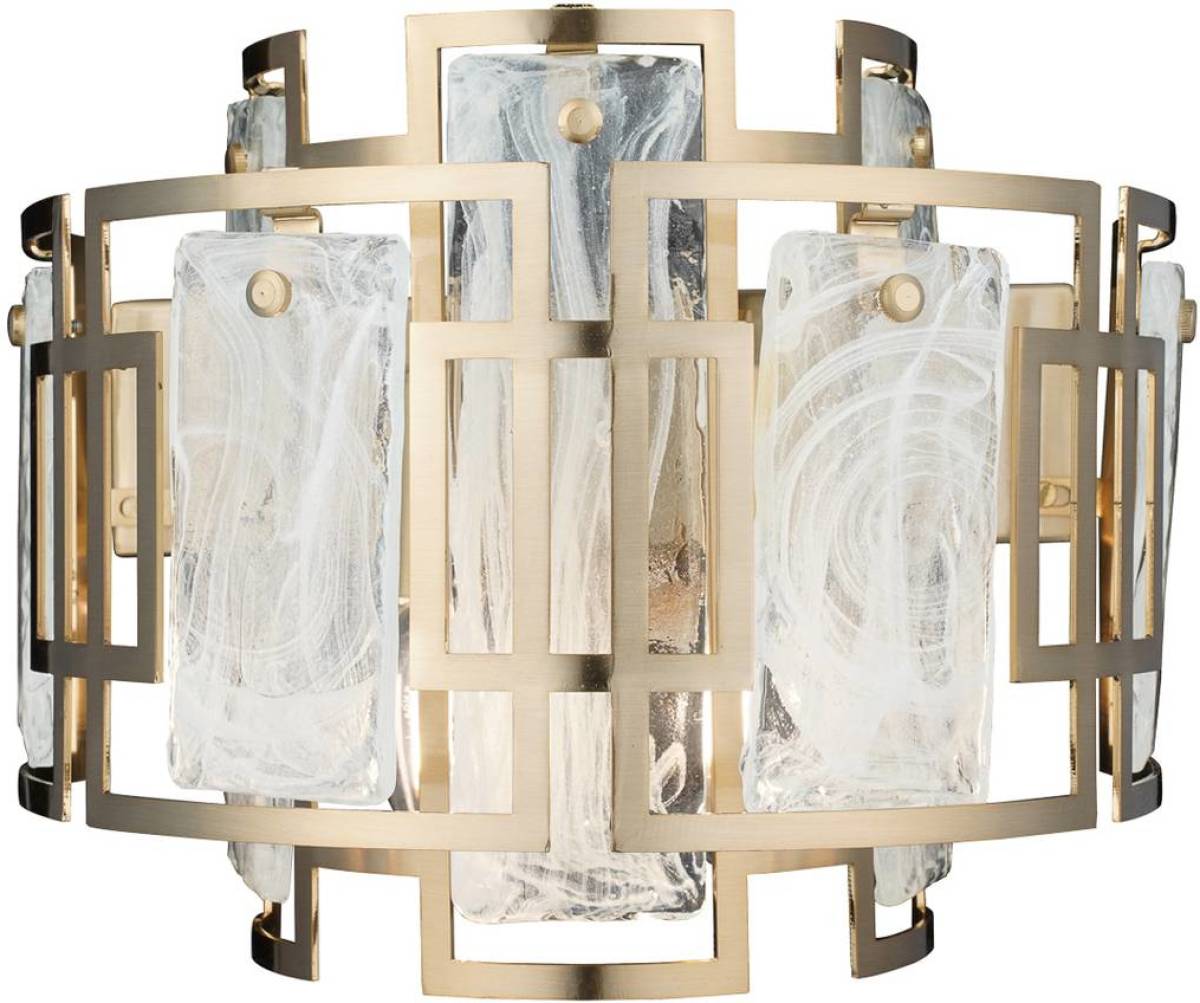 Lucea Wandlamp Karmella, antiek messing