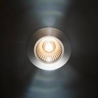 Sigor LED plafondinbouwspot Diled, Ø 6,7 cm, 3.000 K, zwart
