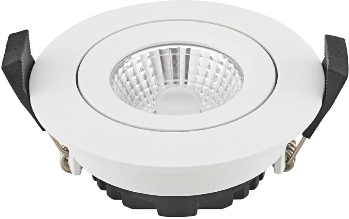Sigor LED plafondinbouwspot Diled, Ø 8,5 cm, 6 W, 3.000 K, wit