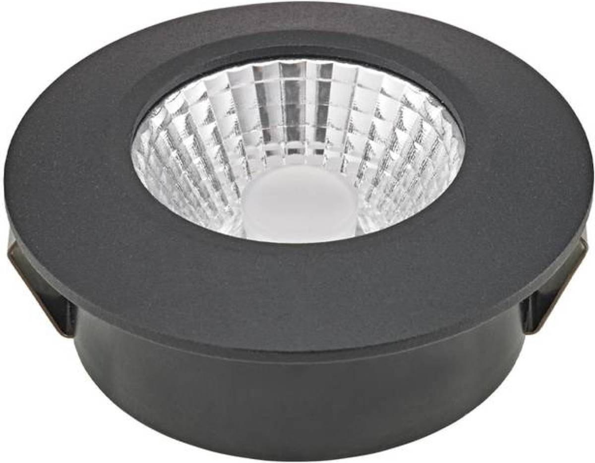 Sigor LED plafondinbouwspot Diled, Ø 6,7 cm, Dime LED, zwart