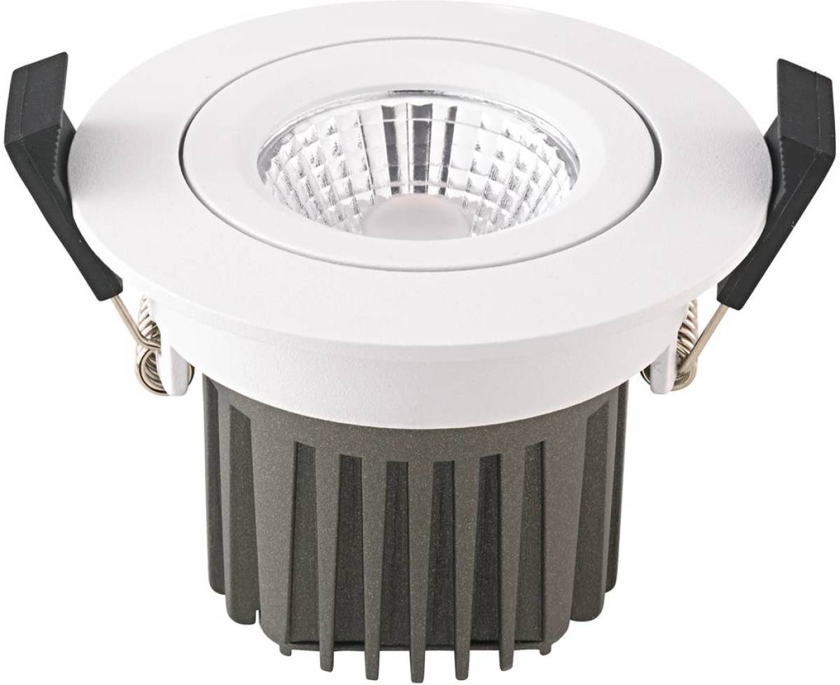 Sigor LED plafondinbouwspot Diled, Ø 8,5 cm, 10 W, 3.000 K, wit