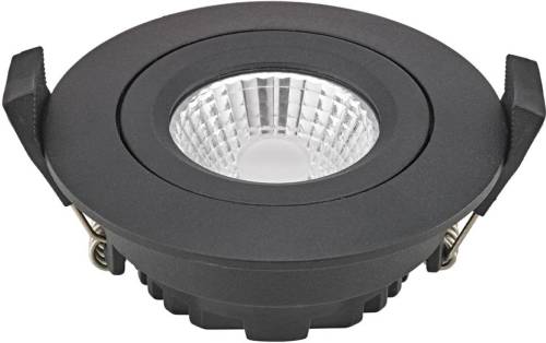 Sigor LED plafondinbouwspot Diled, Ø 8,5 cm 6 W Dime LED zwart