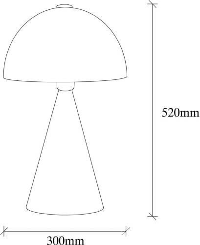 Opviq Tafellamp Dodo 5052, hoogte 52 cm, wit