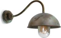 Moretti LUCE Wandlamp Circle 3238, gebogen, antiek messing
