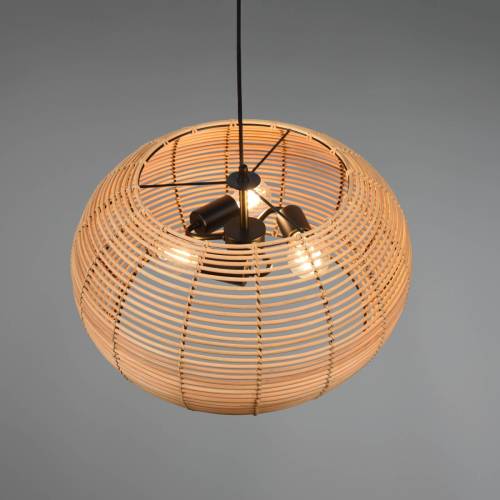 Trio Lighting Inga hanglamp met rotan kap Ø 50 cm