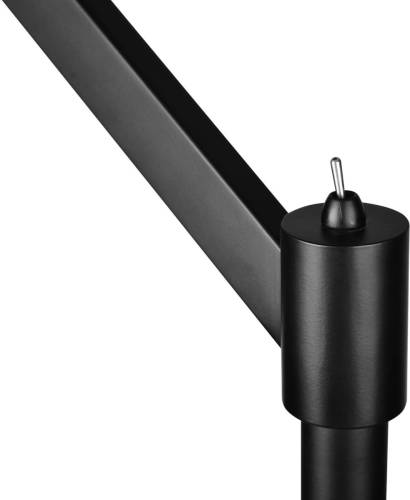 Trio Lighting Vloerlamp Cassio met stoffen kap, zwart