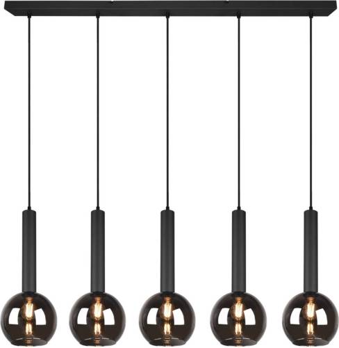 Trio Lighting Clayton hanglamp, 5-lamps uitvoering