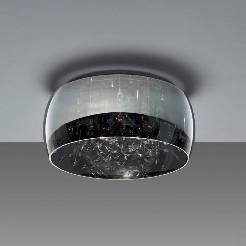 Trio Lighting Plafondlamp Crystel van glas, chroom, Ø 50 cm