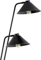 EULUNA Gabian vloerlamp, 2-lamps, zwart