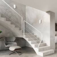 EULUNA Faelan wandlamp met kap, wit
