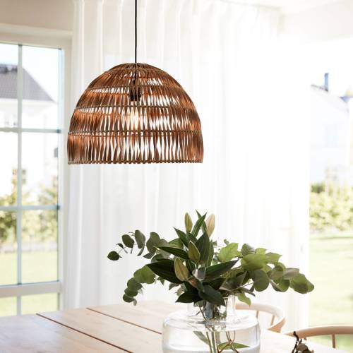 PR Home Hanglamp Lace, rotan kap, Ø 46 cm