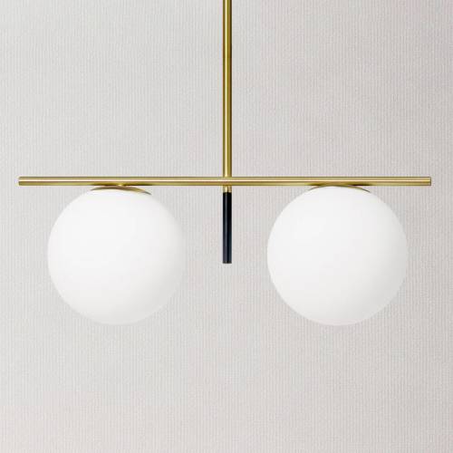 MILOOX BY Sforzin Hanglamp Jugen, goud, 2-lamps