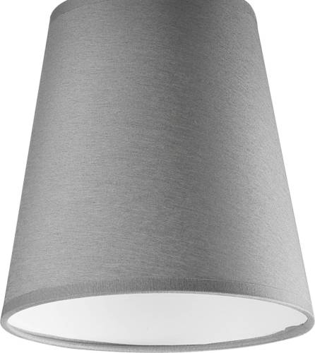 Envostar Risco plafondlamp 1-lamp stoffen kap grijs