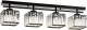 Avonni Plafondlamp AV-1795-4Y-BSY 4-lamps balken, zwart