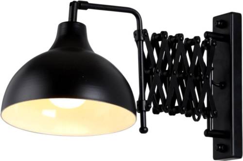 Avonni Wandlamp HAP-9082-BSY met schaararm, zwart