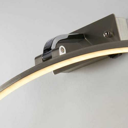 Searchlight LED wandlamp Santorini, breedte 40 cm, chroom, kantelbaar