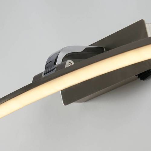 Searchlight LED wandlamp Santorini, breedte 50 cm, chroom, kantelbaar