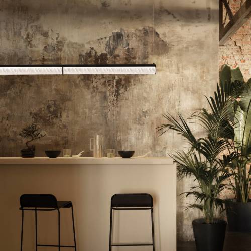 Slamp LED hanglamp Modula Double, kristal, zwart