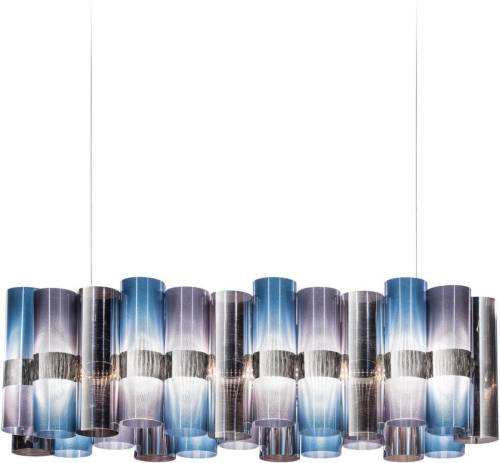 Slamp LED hanglamp La Lollo, blauw/paars, 100 cm