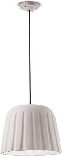 Ferroluce Madame Gres hanglamp keramiek hoogte 30 cm, wit