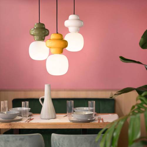 Ferroluce Hanglamp Copacabana, crème