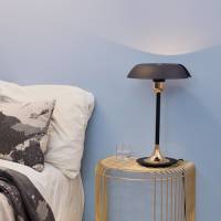 AYTM Cycnus tafellamp, zwart, ijzer, hoogte 48 cm, E27