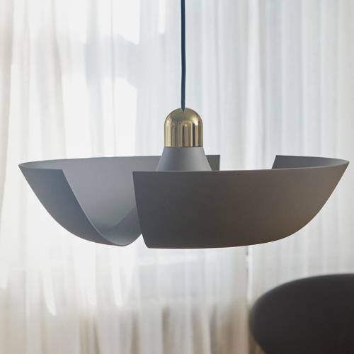 AYTM Cycnus hanglamp, taupe, Ø 45 cm, aluminium, E27