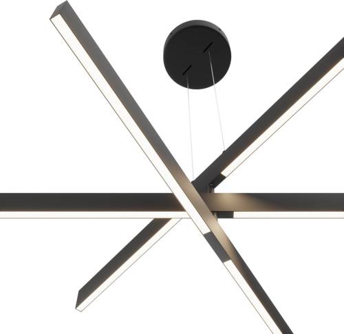 Maytoni Origami LED hanglamp, zwart