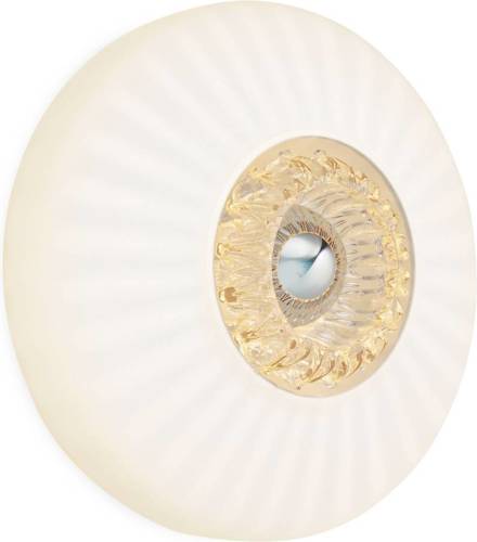 DESIGN BY US Wandlamp New Wave Optic, opaalwit, Eyeball, stekker