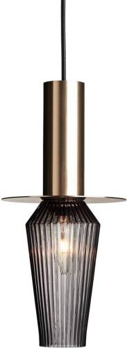 DESIGN BY US Harakiri hanglamp, goud/rookgrijs